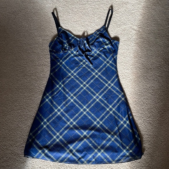 checkered pattern mini dress - Picture 1 of 2